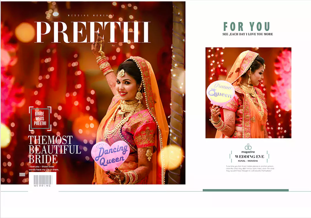 Bride Groom portrait DM photo album